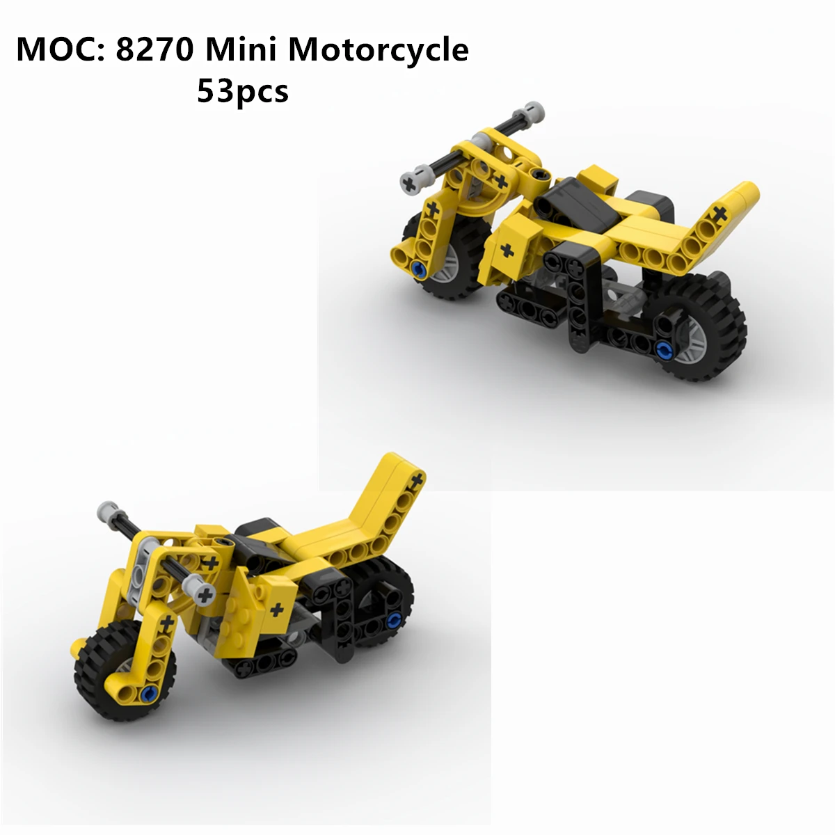 Buildings Blocks MOC 8270 Mini Motorcycle Sidecar DIY Children Educational Toys for Kid Birthday Gift
Buildings Blocks MOC 8270 Mini Motorcycle Sidecar DIY Children Educational Toys for Kid Birthday Gift