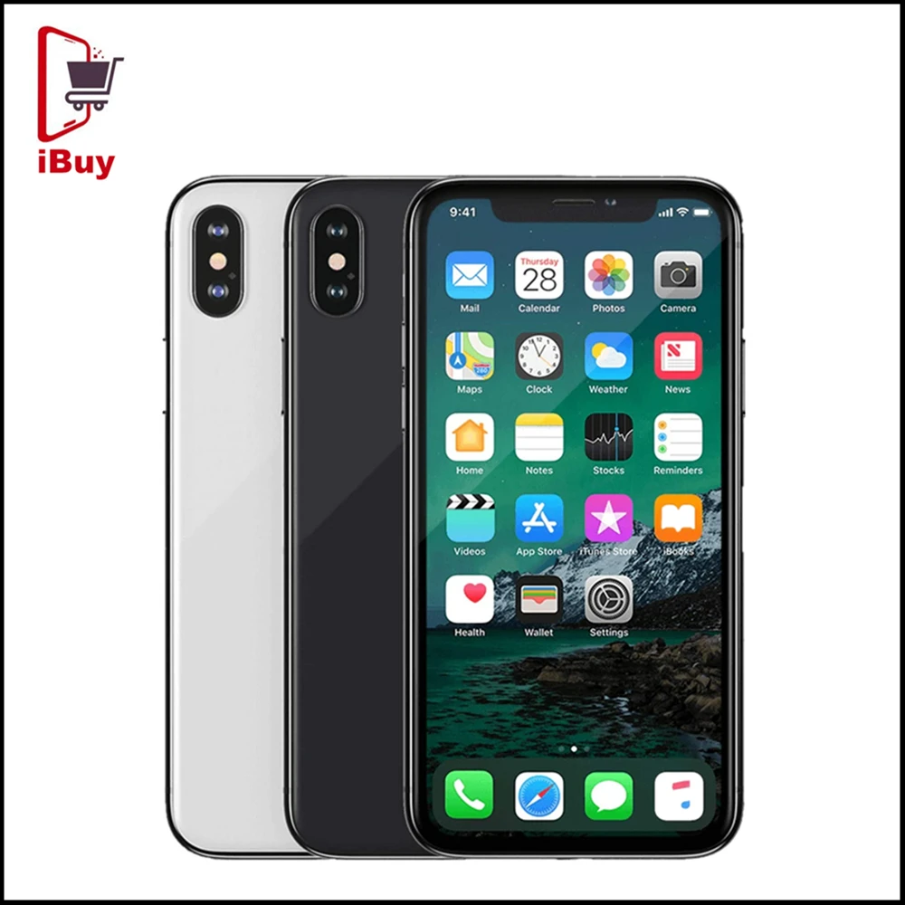 

Unlocked Apple iPhone X Used Cellphone 5.8" Screen 3GB RAM 64GB/256GB ROM iOS A11 Bionic 12MP Face ID 4G LTE Mobile Phone