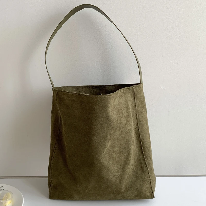 Korean Large Capacity Casual Bags For Women Luxury Designer Handbags Purses 2023 New In PU Vintage Faux Suede Abrasive Shoulder
Korean Large Capacity Casual Bags For Women Luxury Designer Handbags Purses 2023 New In PU Vintage Faux Suede Abrasive Shoulder
