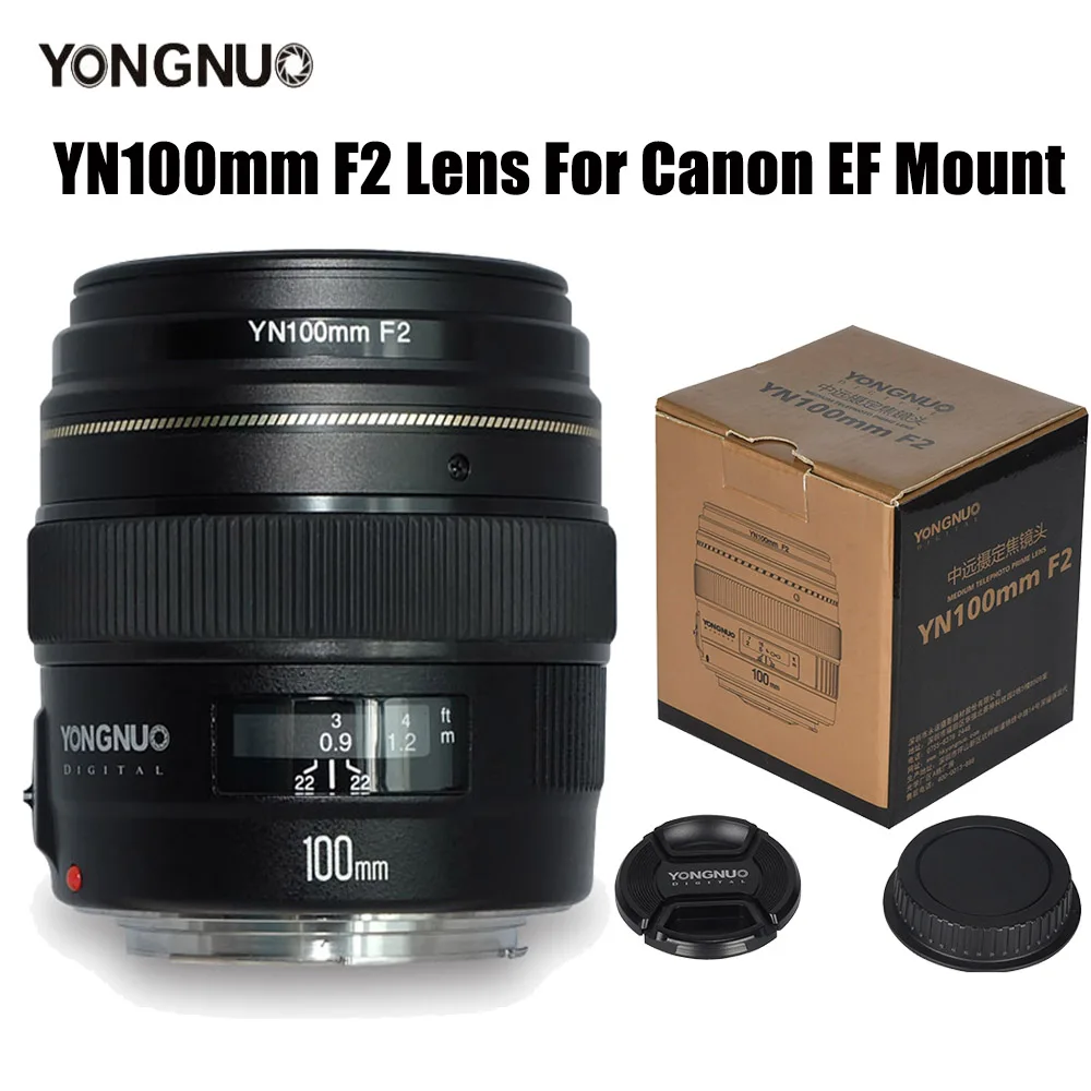 YONGNUO Camera Lenses YONGNUO 100MM YN100mm F2 Large Aperture Medium Telephoto Prime Lens for Canon EF Mount
YONGNUO Camera Lenses YONGNUO 100MM YN100mm F2 Large Aperture Medium Telephoto Prime Lens for Canon EF Mount