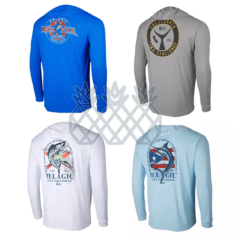 Pelagic Fishing Shirt Long Sleeve Fishing Hoodie Shirts Performance T-shirt Camisa De Pesca Sun Fishing Hooded Angling Clothing
Pelagic Fishing Shirt Long Sleeve Fishing Hoodie Shirts Performance T-shirt Camisa De Pesca Sun Fishing Hooded Angling Clothing
