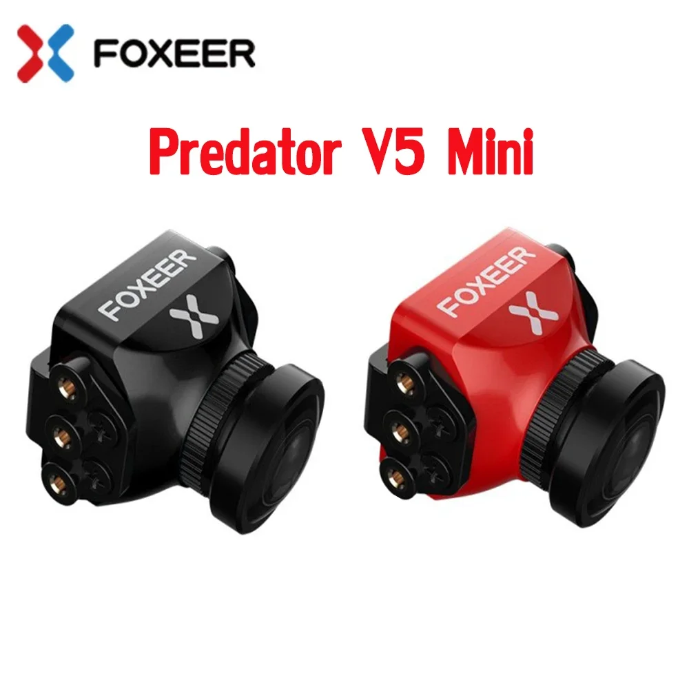 

FOXEER Predator V5 Mini FPV Camera 4.5V~20V 0.01Lux 16:9/4:3 PAL/NTSC switchable Super WDR OSD 4ms Latency for RC Racing Drone