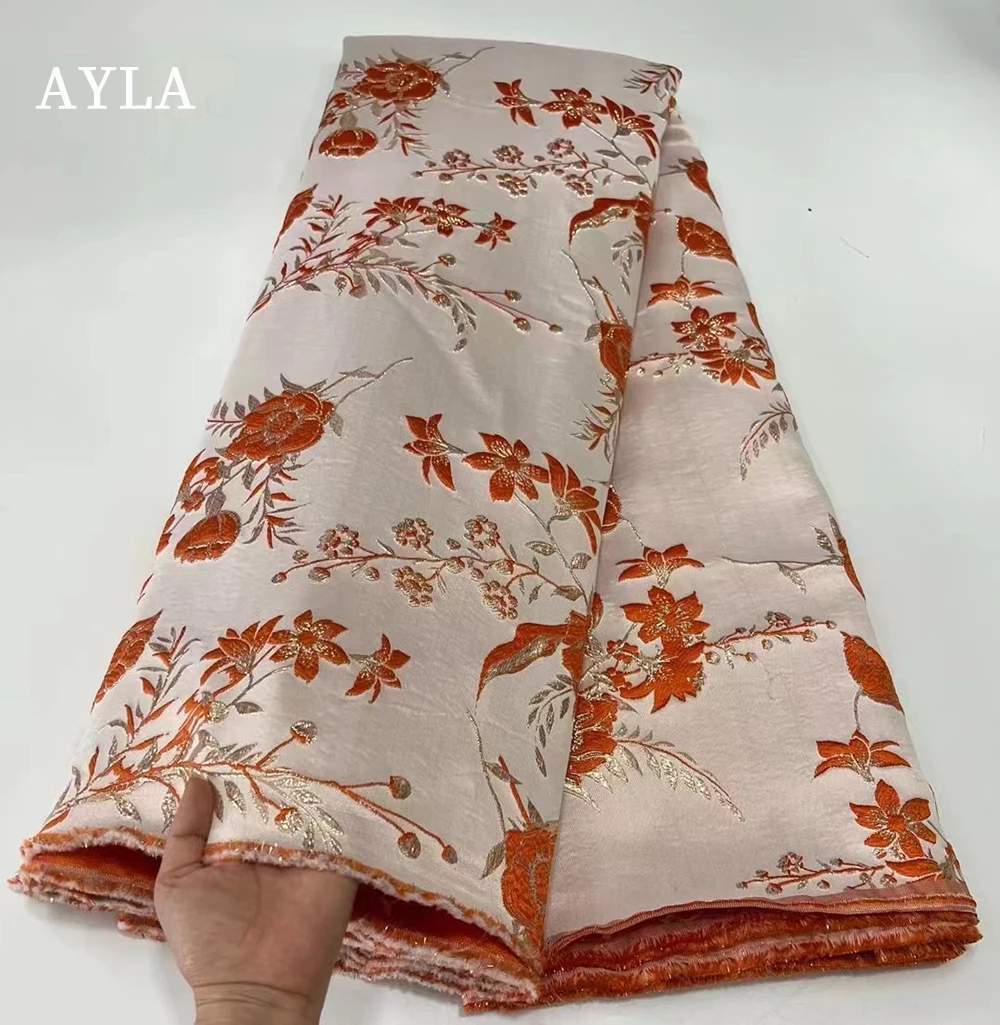Luxury Brocade Fabric Damask Jacquard African Lace Fabric 2023 High Quality Lace 5 Yards for Sewing Clothes Women Silk Fabrics
Luxury Brocade Fabric Damask Jacquard African Lace Fabric 2023 High Quality Lace 5 Yards for Sewing Clothes Women Silk Fabrics