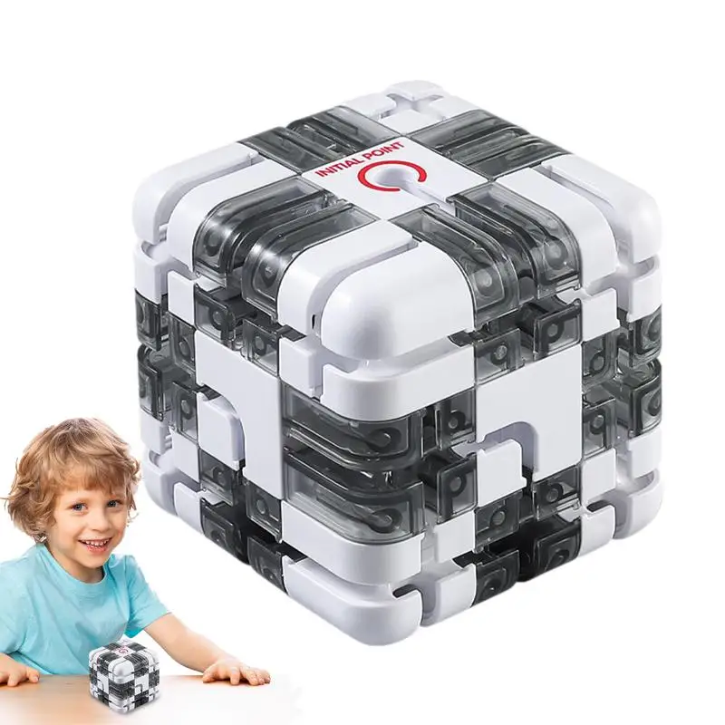 

Christmas Handheld Maze Toys Anti-Collision Competitive PK 3D Maze Cube Maze Ball Cube To Enhance Patience And Concentration For