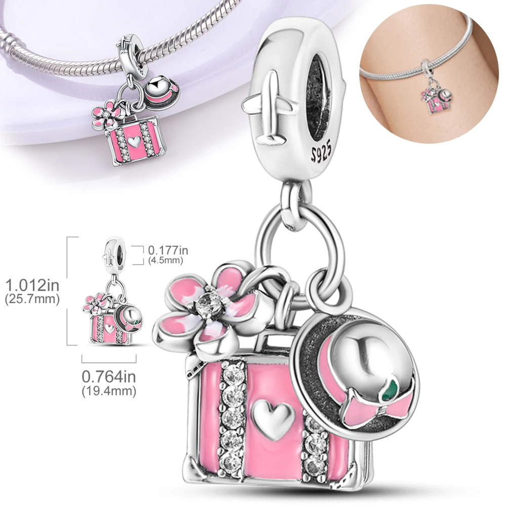 925 Original Silver Travel Camera Earphone Charms Fit Bracelet Necklace DIY Bead For Women Jewelry Making Gift
925 Original Silver Travel Camera Earphone Charms Fit Bracelet Necklace DIY Bead For Women Jewelry Making Gift
