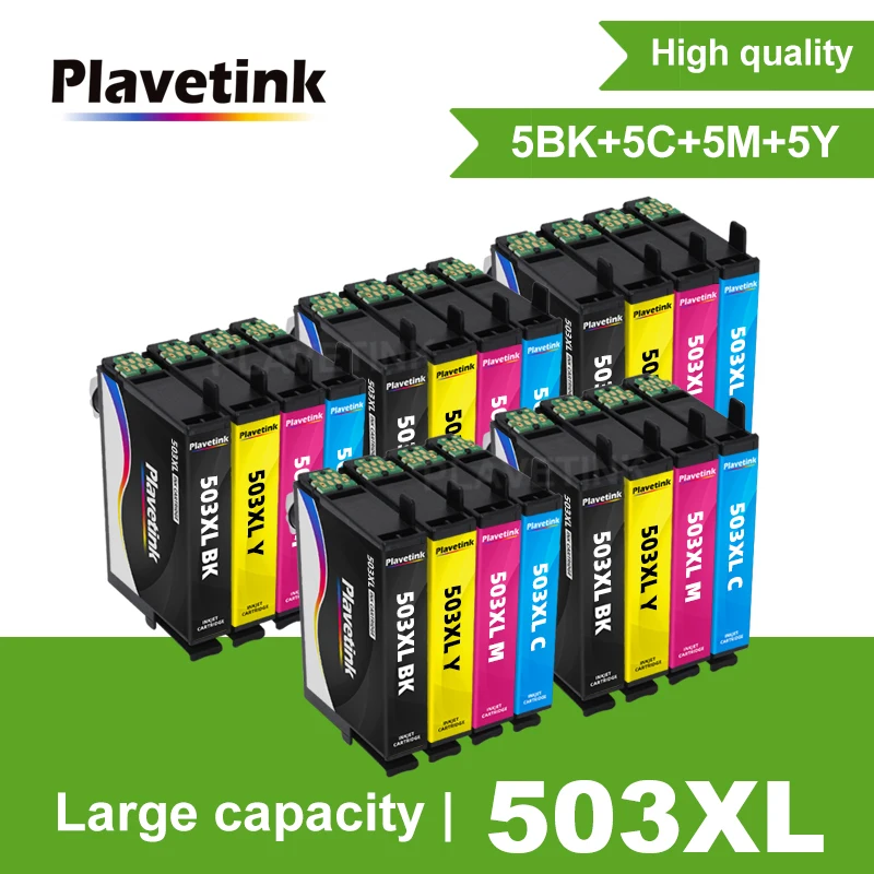 

Plavetink Ink Cartridge For EPSON 503 T503 XL For Expression Home XP-5200 XP-5205 Wrokforce WF-2960 WF-2965 Printer Cartridge