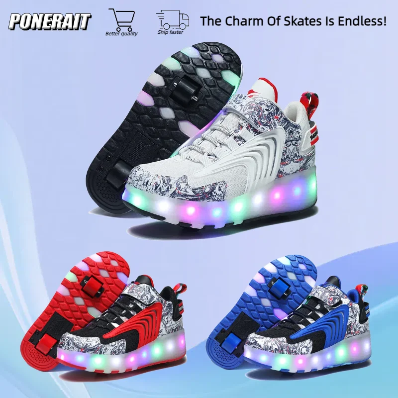 Children's Skates For Boys And Girls Outdoor Sports And Leisure Roller Skates Removable Skates Adjustable Sneakers
Children's Skates For Boys And Girls Outdoor Sports And Leisure Roller Skates Removable Skates Adjustable Sneakers
