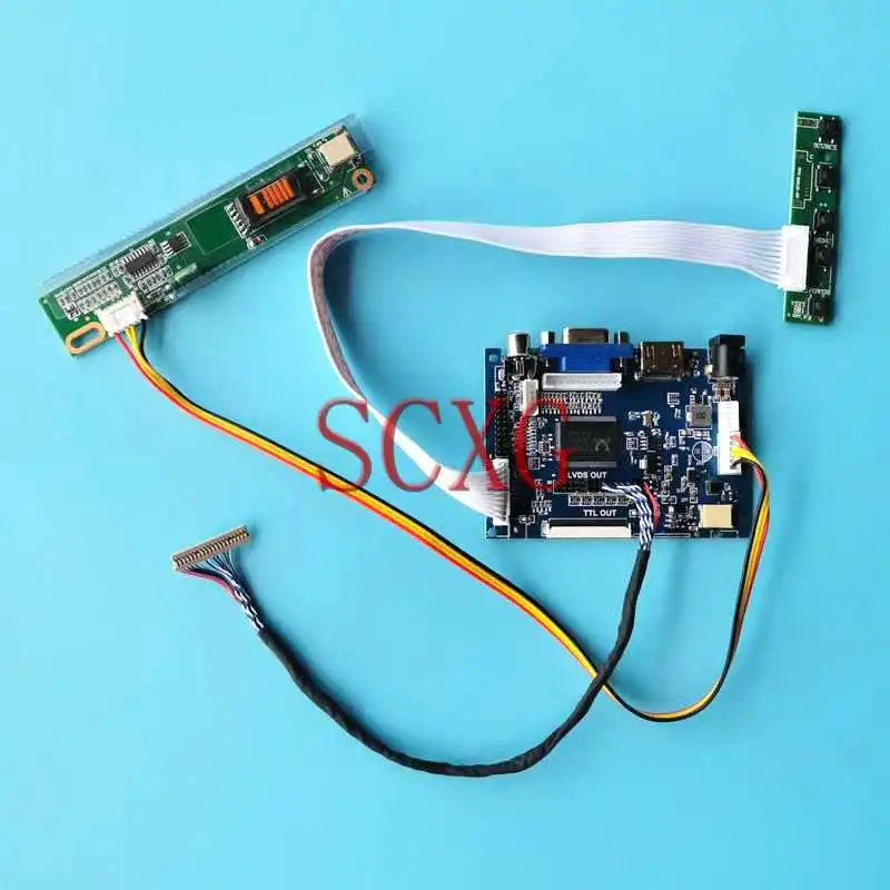 Для TM133XG tx34d62vc1cvc UB133X01 плата привода для ЖК-монитора CCFL HDMI-совместимая с AV VGA 13,3 "1024*768 20 Pin LVDS комплект для самостоятельной сборки