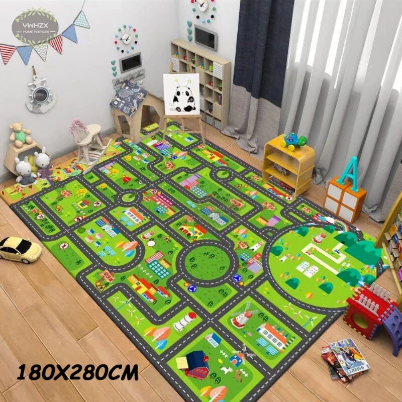 Children's Cartoon Road Carpet Traffic Route Map Bedroom Rugs for Kids Living Room Decoration Anti-slip Large Size Floor Mat
Children's Cartoon Road Carpet Traffic Route Map Bedroom Rugs for Kids Living Room Decoration Anti-slip Large Size Floor Mat
