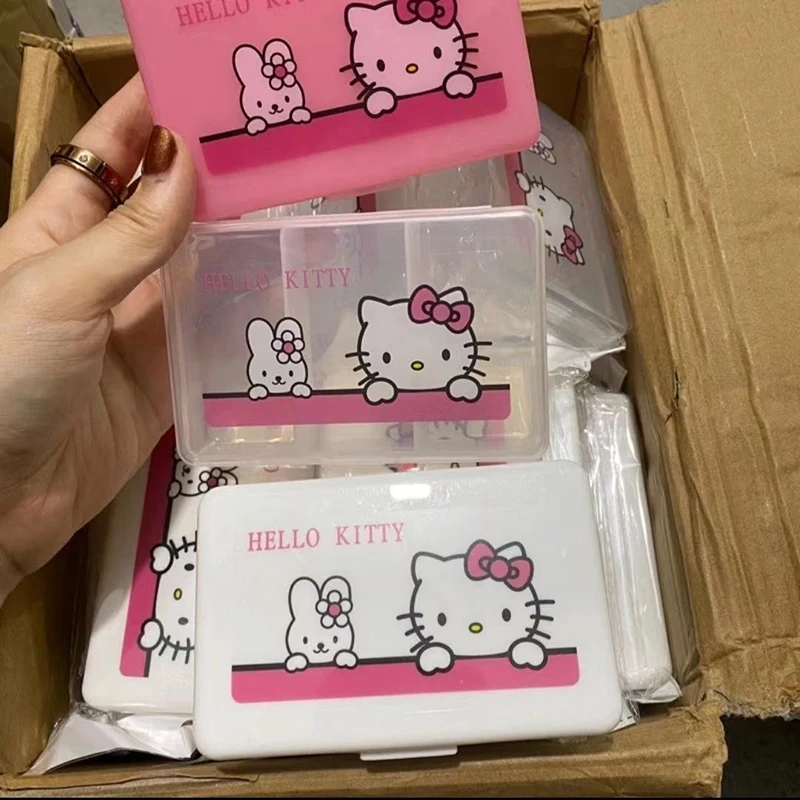 Hello Kitty Sanrio Kawaii Anime Pill Case Sweet Cute Cartoon Portable Storage Box Lovely Medicine Dispensing Box Gifts for Girls
Hello Kitty Sanrio Kawaii Anime Pill Case Sweet Cute Cartoon Portable Storage Box Lovely Medicine Dispensing Box Gifts for Girls