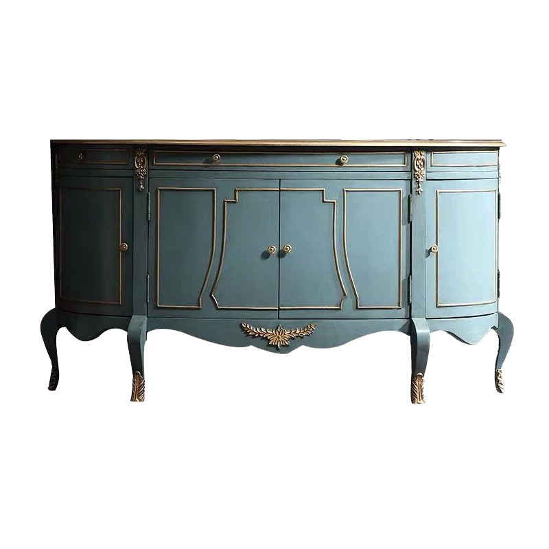 

Solid Wood Semicircle Entrance Cabinet Living Room Storage Sideboard Cabinet Carving Curio Cabinet