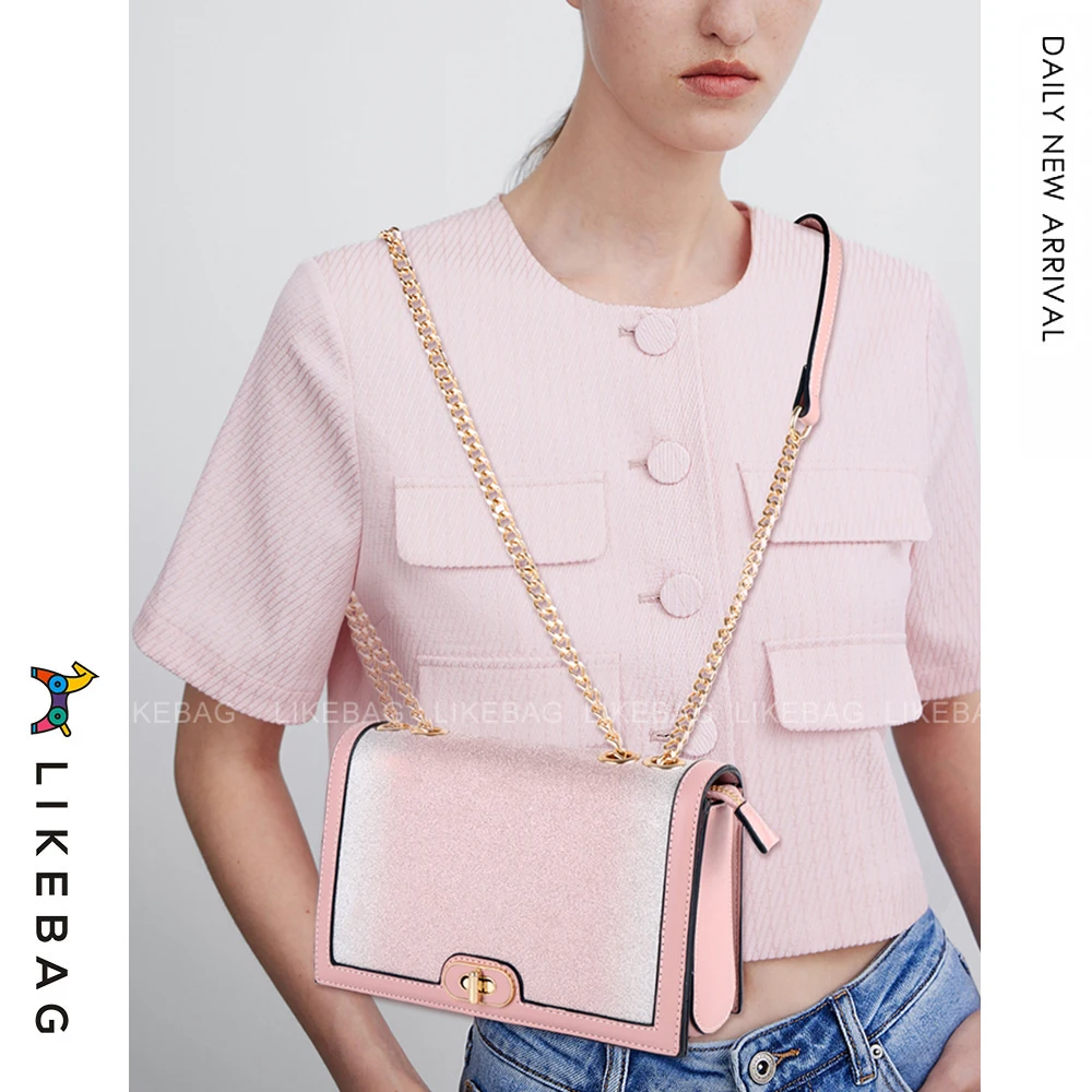 LIKEBAG Fashion Ladies Shoulder Bag Starry Sky Chain Bag PU Leather Bling Gradient Messenger Bag For Women
LIKEBAG Fashion Ladies Shoulder Bag Starry Sky Chain Bag PU Leather Bling Gradient Messenger Bag For Women
