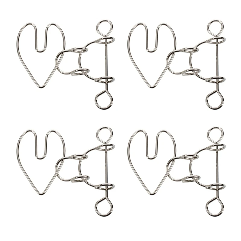 

4X Heartbreak Wire Brain Teaser Metal Puzzle