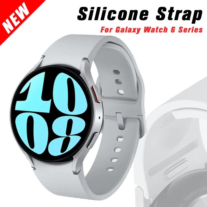 Original Silicone Strap for Samsung Watch 6 44mm 40mm Sport Watch band 20mm band Bracelet for Galaxy Watch 6 Classic 43mm 47mm
Original Silicone Strap for Samsung Watch 6 44mm 40mm Sport Watch band 20mm band Bracelet for Galaxy Watch 6 Classic 43mm 47mm