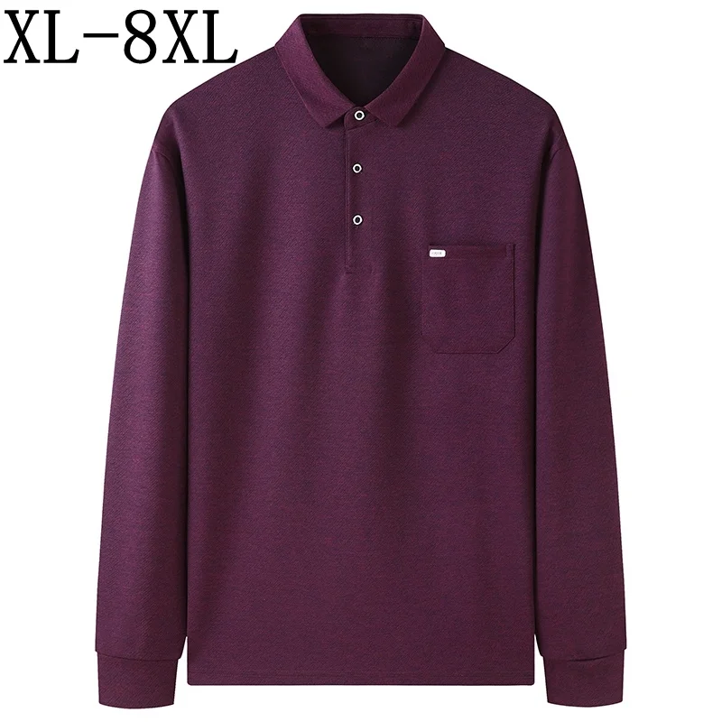 Size 8XL 7XL 6XL New Autumn Business Polo Shirt Men Tops Loose Mens Polos Shirts With Pocket High Quality Comfortable polo homme
Size 8XL 7XL 6XL New Autumn Business Polo Shirt Men Tops Loose Mens Polos Shirts With Pocket High Quality Comfortable polo homme