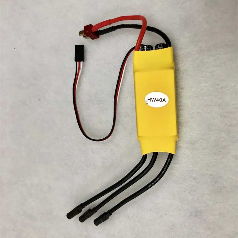 RC Quadcopter/Fixed Wing Airplane 40A Brushless ESC Motor Electric Speed Controller 2-3S Lipo for DIY Cars Controlling T plug
RC Quadcopter/Fixed Wing Airplane 40A Brushless ESC Motor Electric Speed Controller 2-3S Lipo for DIY Cars Controlling T plug