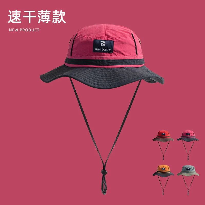 Korean Trend Bucket Hat Women's Outdoor Quick-drying Camping Sun Hats Summer Breathable Leisure Lace-up Men Fishing Cap Gorras 
Korean Trend Bucket Hat Women's Outdoor Quick-drying Camping Sun Hats Summer Breathable Leisure Lace-up Men Fishing Cap Gorras