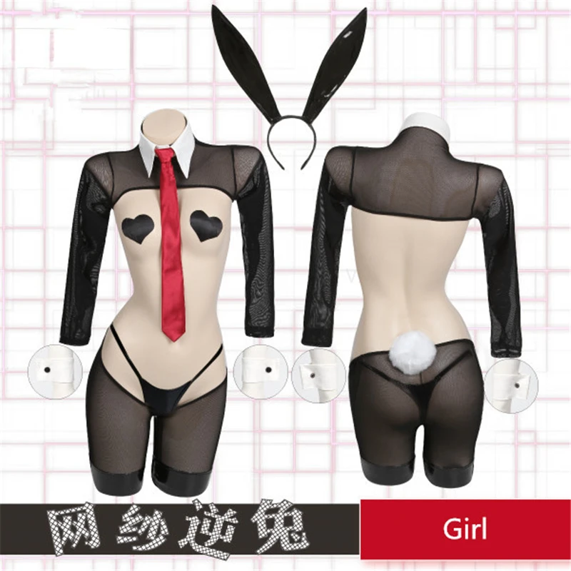 

REVERSE Rabbit Patent Leather Bikini Swimsuits Bunny Girl Cosplay Costume Woman Sexy Lingeries Swimwear Maid Cos Outfits