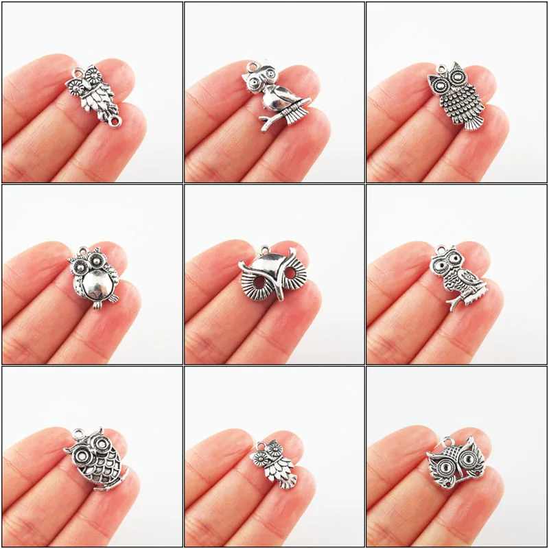Fashion New Lovely Animal Owl Birds Charms Antique Silver Color Pendants For Gifts Jewelry
Fashion New Lovely Animal Owl Birds Charms Antique Silver Color Pendants For Gifts Jewelry