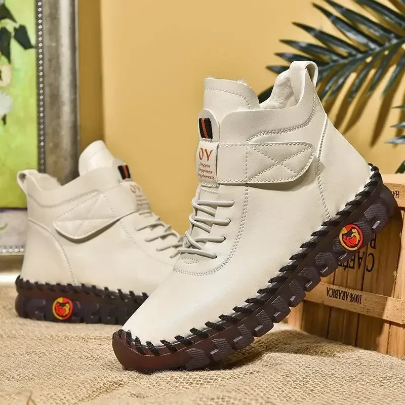 Fur Women Boots Winter Ankle Boots Hand Sewing Thread Mom Cotton Shoes for Women 2023 New Waterproof Short Snow Boot Botas Mujer
Fur Women Boots Winter Ankle Boots Hand Sewing Thread Mom Cotton Shoes for Women 2023 New Waterproof Short Snow Boot Botas Mujer