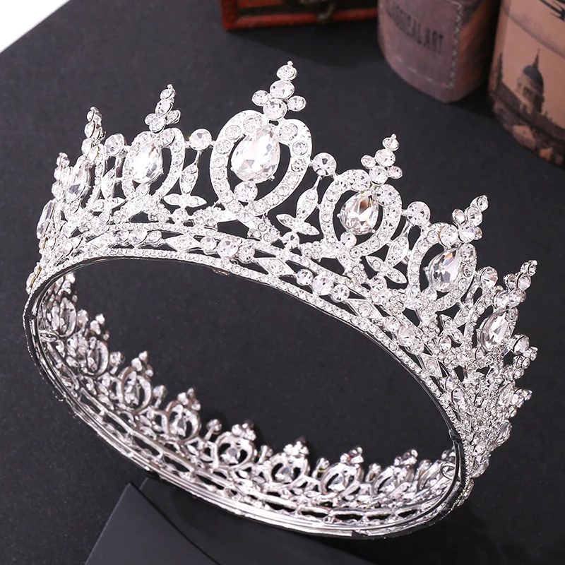 Luxury Royal Queen King Diadem Rhinestone Crystal Tiaras and Crowns Wedding Hair Jewelry Pageant Prom Headdress
Luxury Royal Queen King Diadem Rhinestone Crystal Tiaras and Crowns Wedding Hair Jewelry Pageant Prom Headdress