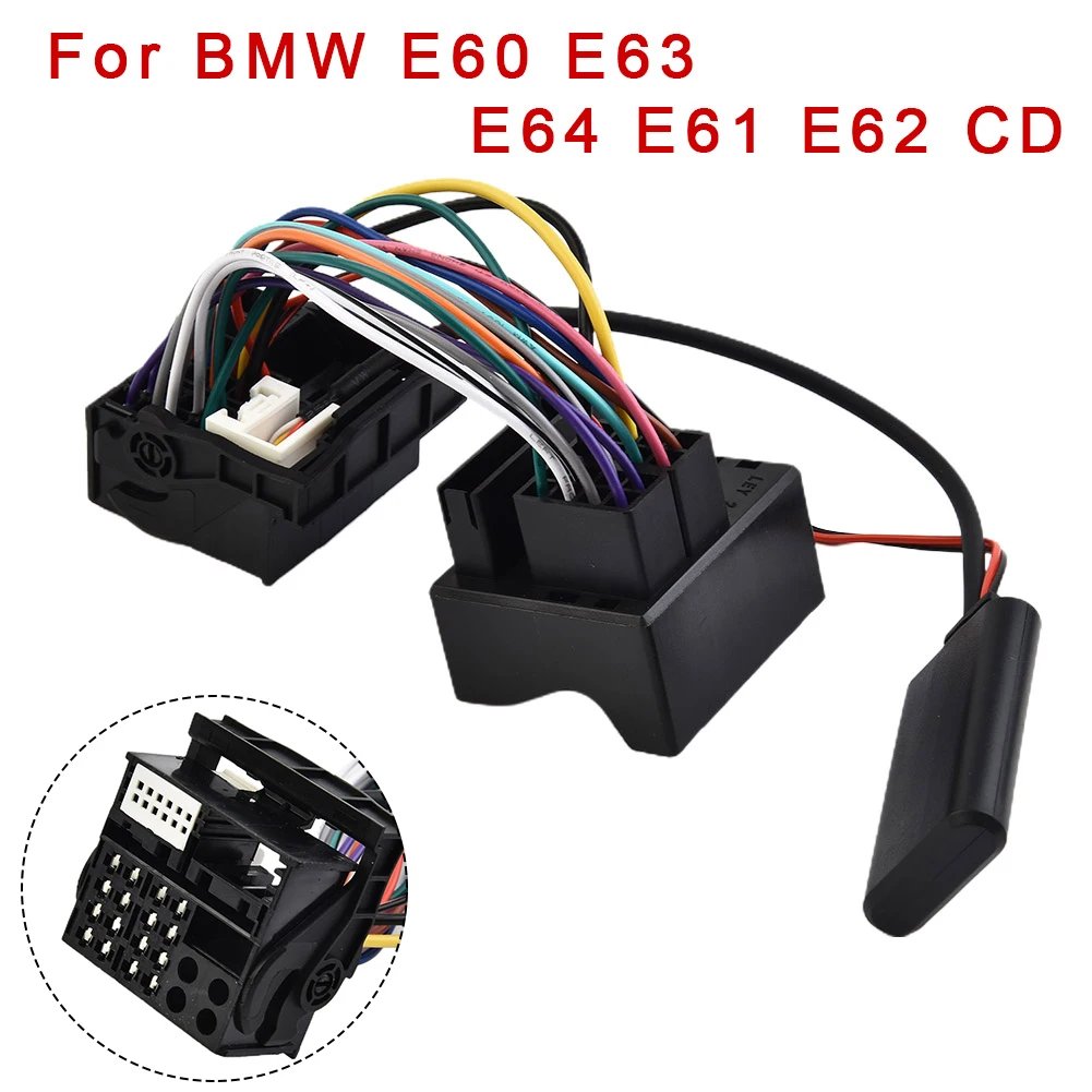 Wireless Bluetooth Adapter Audio AUX Cable Big Plug Adapter 12-pin For BMW E60 E63 E64 E61 E62 CD Music Receiver Accessories
Wireless Bluetooth Adapter Audio AUX Cable Big Plug Adapter 12-pin For BMW E60 E63 E64 E61 E62 CD Music Receiver Accessories