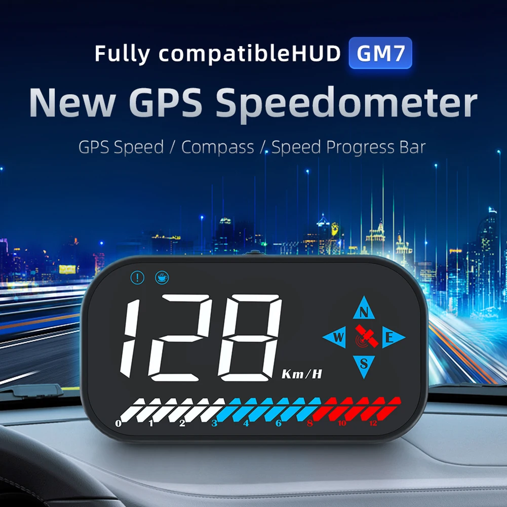 Car HUD Head Up Display GM7 KMH MPH Car GPS Speedometer Compass Smart Clock Decor Digital Gauges Car Electronics Accessories
Car HUD Head Up Display GM7 KMH MPH Car GPS Speedometer Compass Smart Clock Decor Digital Gauges Car Electronics Accessories