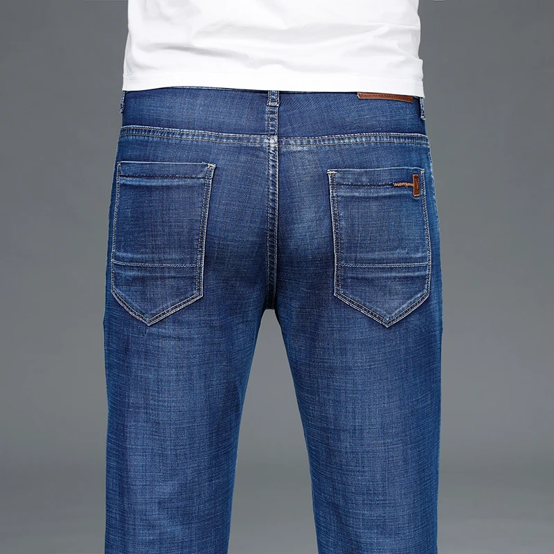Nice Spring and Summer Pop Men's Blue Regular Fit Stretch Jeans Cotton Slim Fit Casual Denim Pants Male Brand Trousers
Nice Spring and Summer Pop Men's Blue Regular Fit Stretch Jeans Cotton Slim Fit Casual Denim Pants Male Brand Trousers