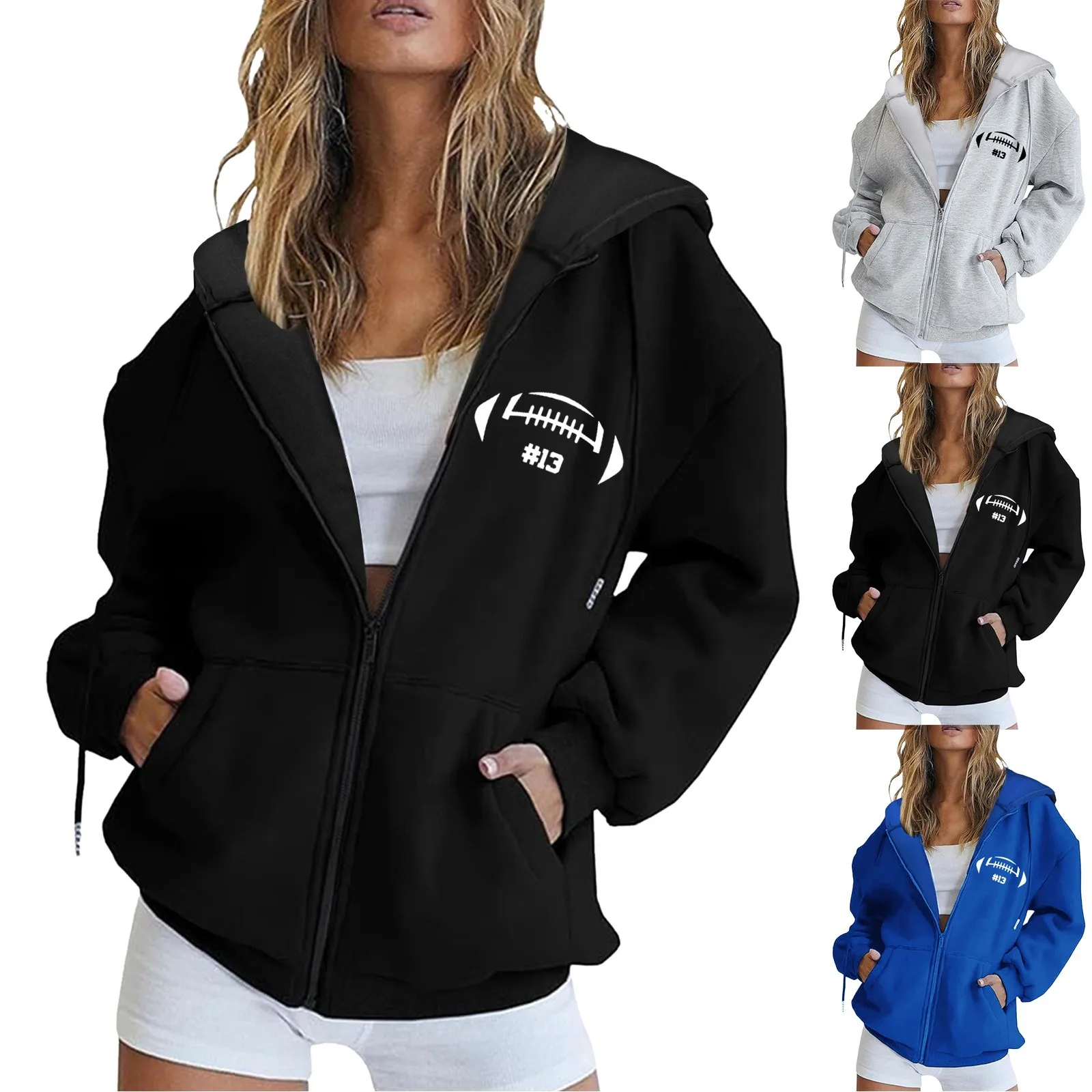 Womens Zipper Hoodie Monogram Print Long Sleeve Fall Winter Autumn Spring blouse tops women Clothes Fairycore Cropped Tops
Womens Zipper Hoodie Monogram Print Long Sleeve Fall Winter Autumn Spring blouse tops women Clothes Fairycore Cropped Tops