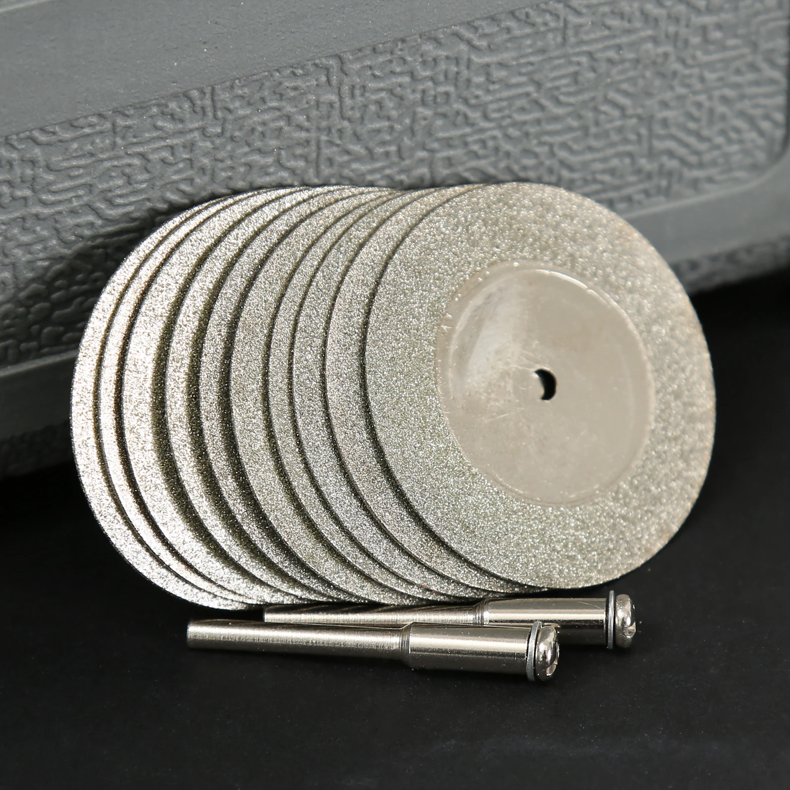 Diamond Cutting Discs 40mm with 2pcs Connecting 3mm Shank Mini Diamond Saw Blade for Dremel Drill Fit Rotary Tool 10pk
Diamond Cutting Discs 40mm with 2pcs Connecting 3mm Shank Mini Diamond Saw Blade for Dremel Drill Fit Rotary Tool 10pk
