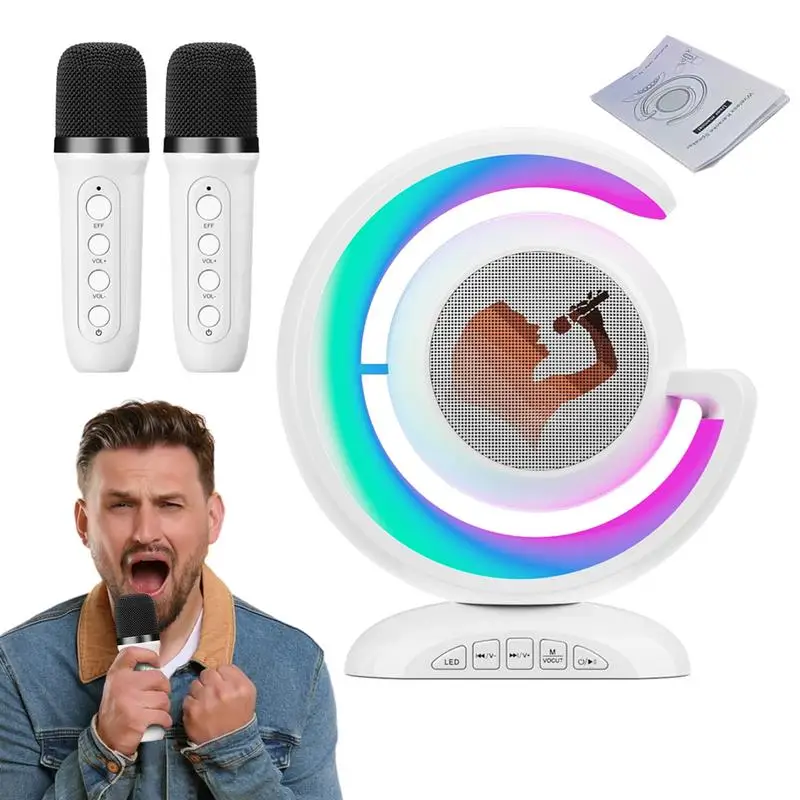 Multifunctional Audio Wireless Blue Tooth Speaker Dual Microphone Mini Music Box With Lights G Lamp Night Light and charging
Multifunctional Audio Wireless Blue Tooth Speaker Dual Microphone Mini Music Box With Lights G Lamp Night Light and charging