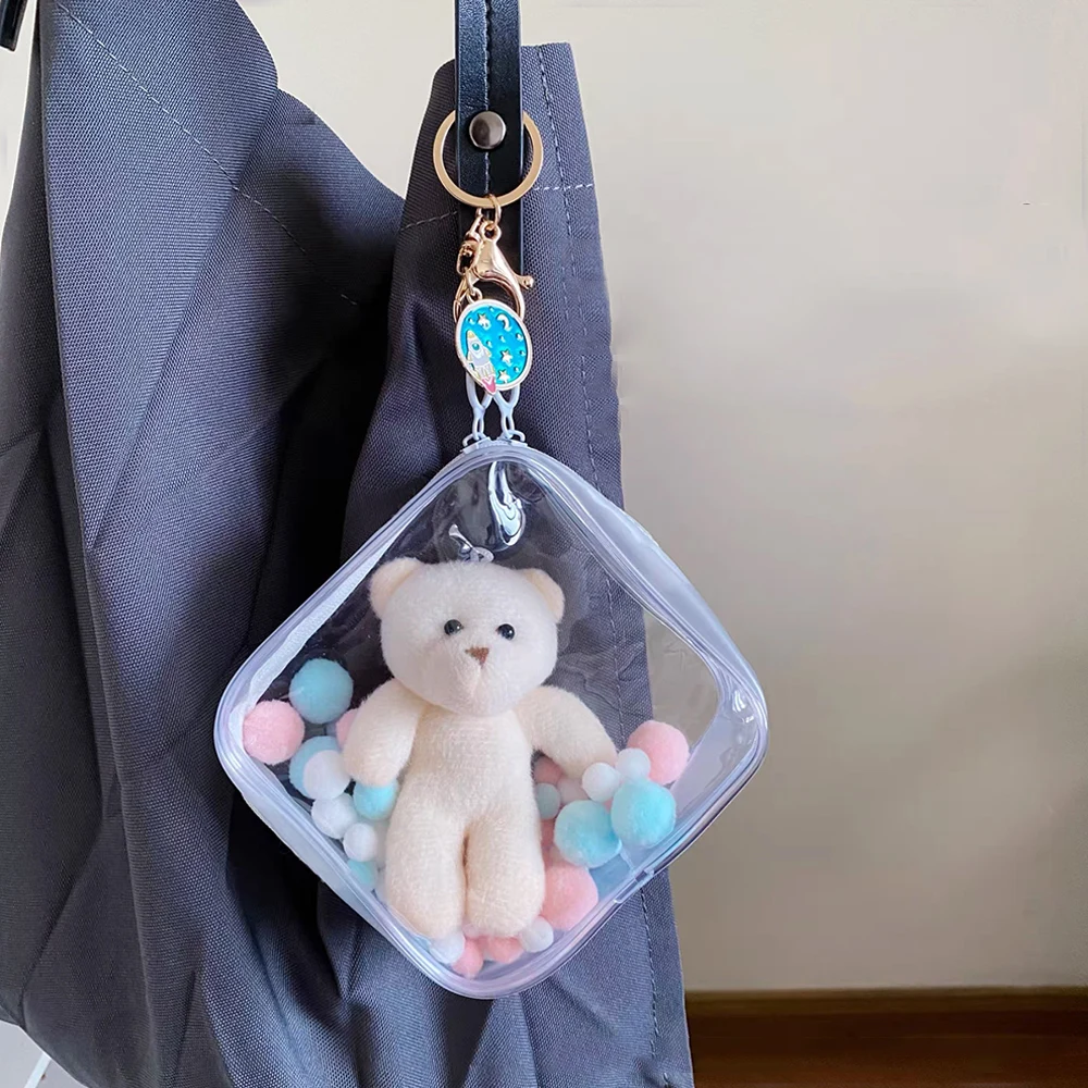 PVC Thicken Doll Bag Mystery Box Double Zipper Keychain Bag Transparent Storage Case Box For Toys Doll Storage Pouch Girl Wallet
PVC Thicken Doll Bag Mystery Box Double Zipper Keychain Bag Transparent Storage Case Box For Toys Doll Storage Pouch Girl Wallet