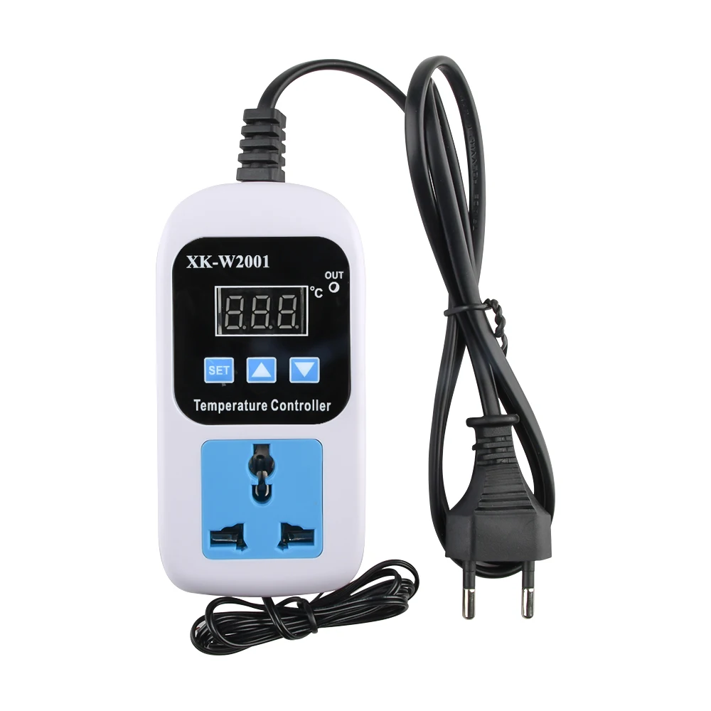 W2001 Digital Control Temperature Microcomputer Thermostat Switch Thermometer New Thermoregulator With Probe 110-220V 1500W EU
W2001 Digital Control Temperature Microcomputer Thermostat Switch Thermometer New Thermoregulator With Probe 110-220V 1500W EU
