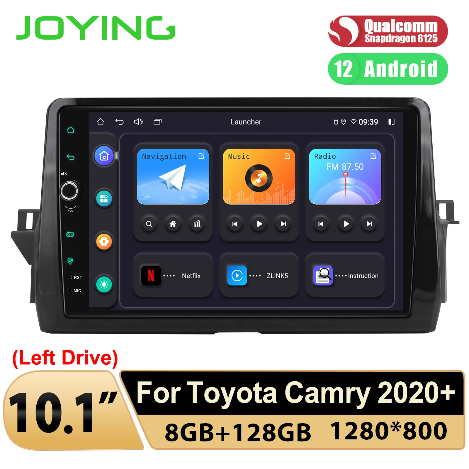 JOYING 10.1" Android 12.0 Car Radio Stereo Head Unit GPS Navigation With Apple Carplay For Toyota Camry 2020+ Plug and Play
JOYING 10.1" Android 12.0 Car Radio Stereo Head Unit GPS Navigation With Apple Carplay For Toyota Camry 2020+ Plug and Play