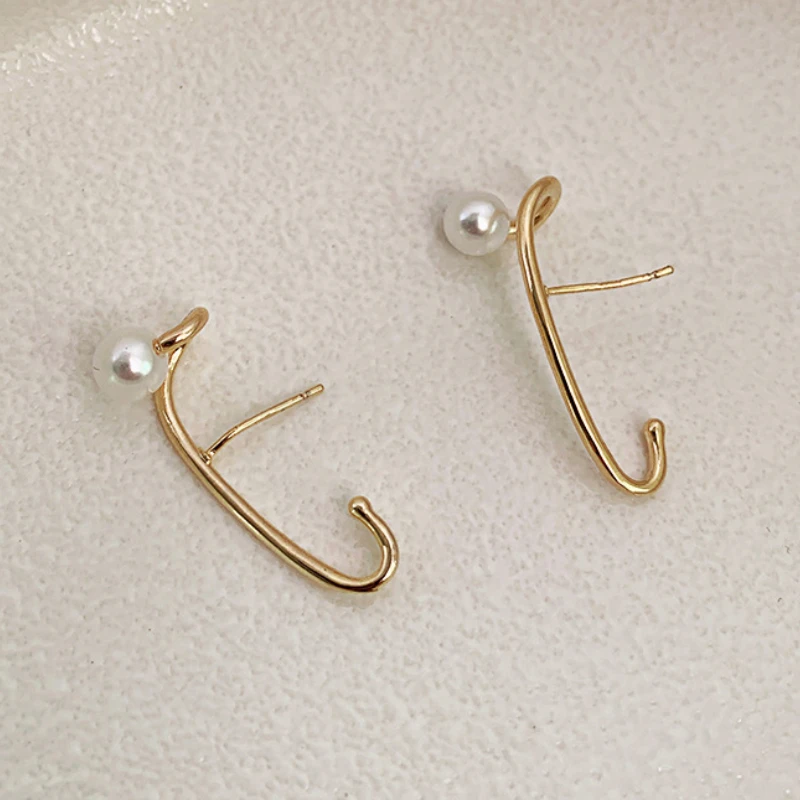 Bilandi-Boucles d'oreilles en métal pour femmes, bijoux modernes, doux, tempérament coréen, tendance cool, accessoires d'oreille, nouvelle tendance, offre spéciale, 2024 4