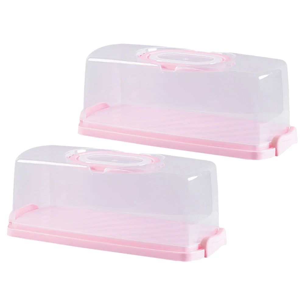 2pcs Portable Bread Box with Transparent Lid Bread Keeper Reusable Carrying Storing Cakes Box
2pcs Portable Bread Box with Transparent Lid Bread Keeper Reusable Carrying Storing Cakes Box