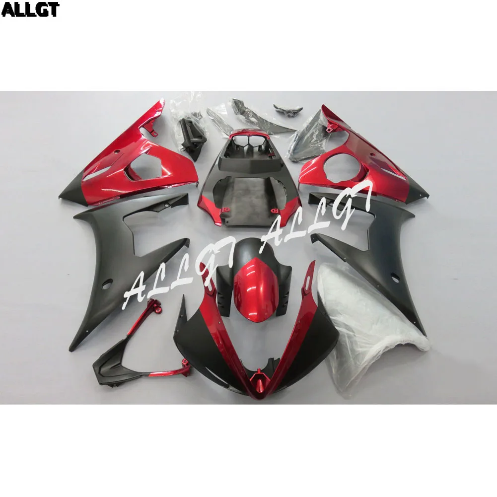 

Injection RED BLACK For YAMAHA YZF R6 2005 ABS Molded Fairing Kit BodyWork 05 06