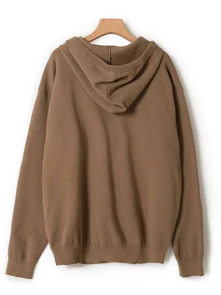 2023 Autumn Winter New Women's Alphabet-Jacquard Jumper Drawstring Long Sleeve Casual Lady Pullover Hooded Wool Sweater
2023 Autumn Winter New Women's Alphabet-Jacquard Jumper Drawstring Long Sleeve Casual Lady Pullover Hooded Wool Sweater