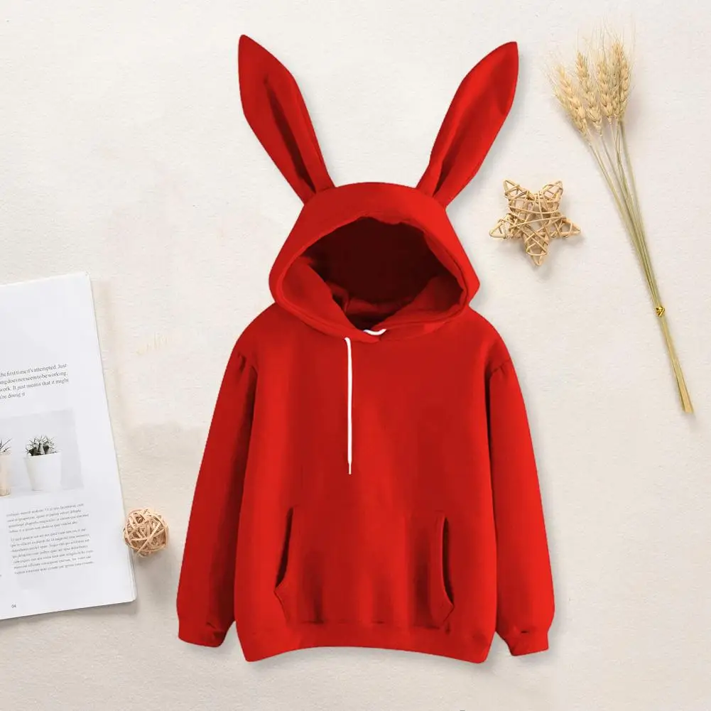 Warm Women Hoodie Soft Warm Lady Hoodie Top with Bunny Ear Decor Drawstring Elastic Cuff for Women Fall Winter Pullover Hooded
Warm Women Hoodie Soft Warm Lady Hoodie Top with Bunny Ear Decor Drawstring Elastic Cuff for Women Fall Winter Pullover Hooded