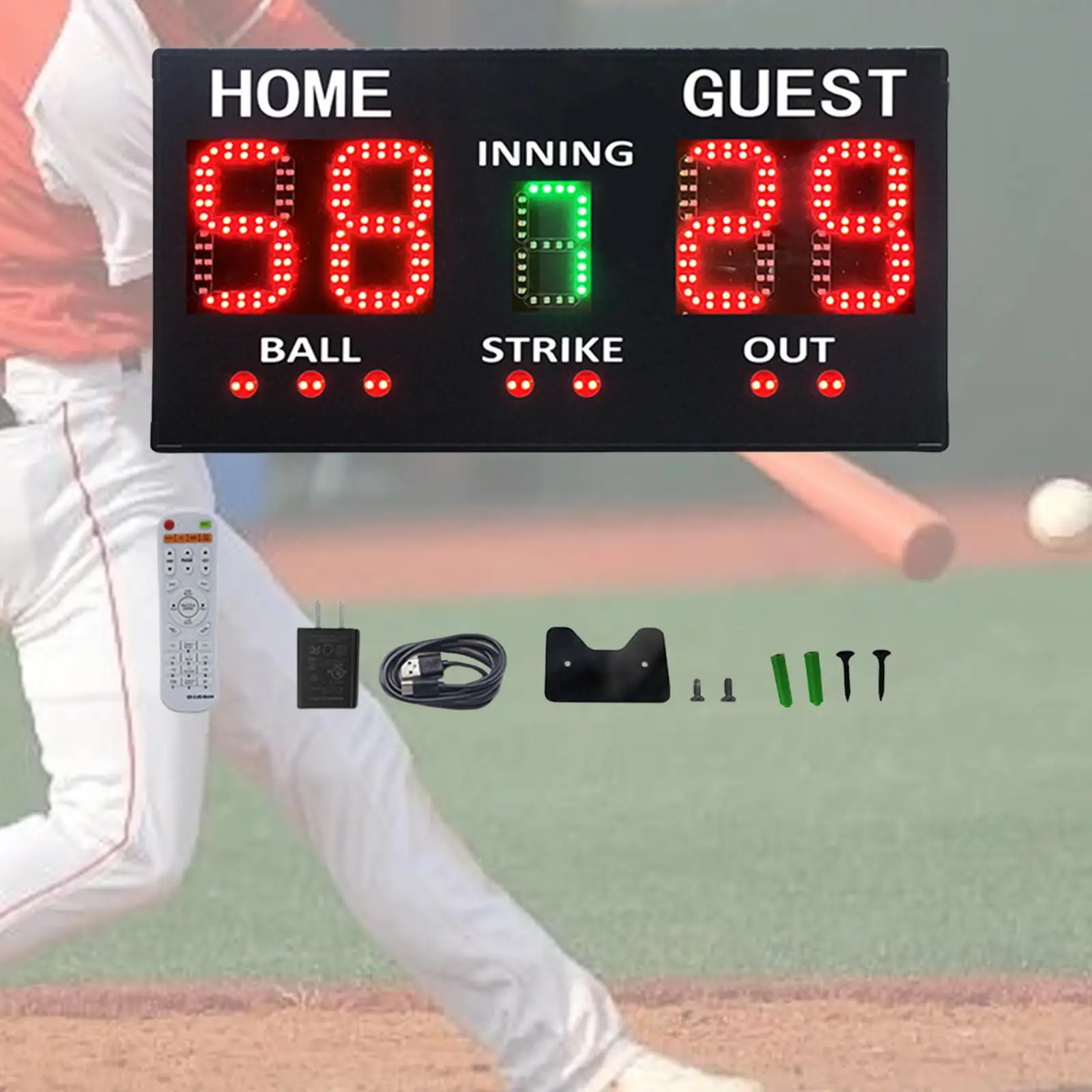 Портативная бейсбольная маркировка, оценка Inning Ball Strike Out светодиодный, бейсбольная маркировка для игр на открытом воздухе, соревнований, тренировок забора
Портативная бейсбольная маркировка, оценка Inning Ball Strike Out светодиодный, бейсбольная маркировка для игр на открытом воздухе, соревнований, тренировок забора