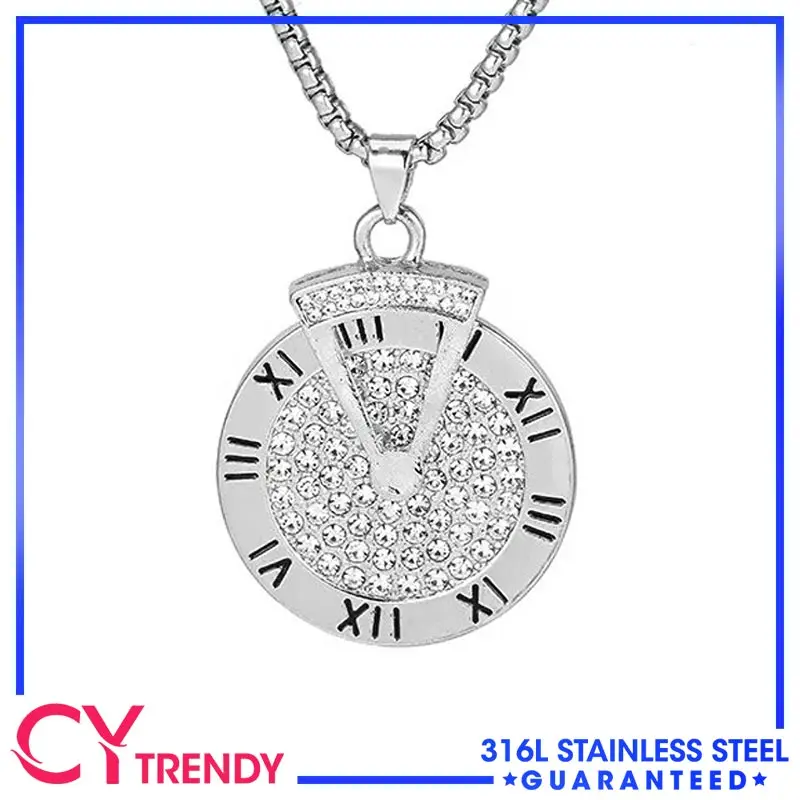 Trendy Men and Women's Simple Stainless Steel Sweater Chain, Personalized Roman Digital Compass Hip-hop Pendant Necklace
Trendy Men and Women's Simple Stainless Steel Sweater Chain, Personalized Roman Digital Compass Hip-hop Pendant Necklace