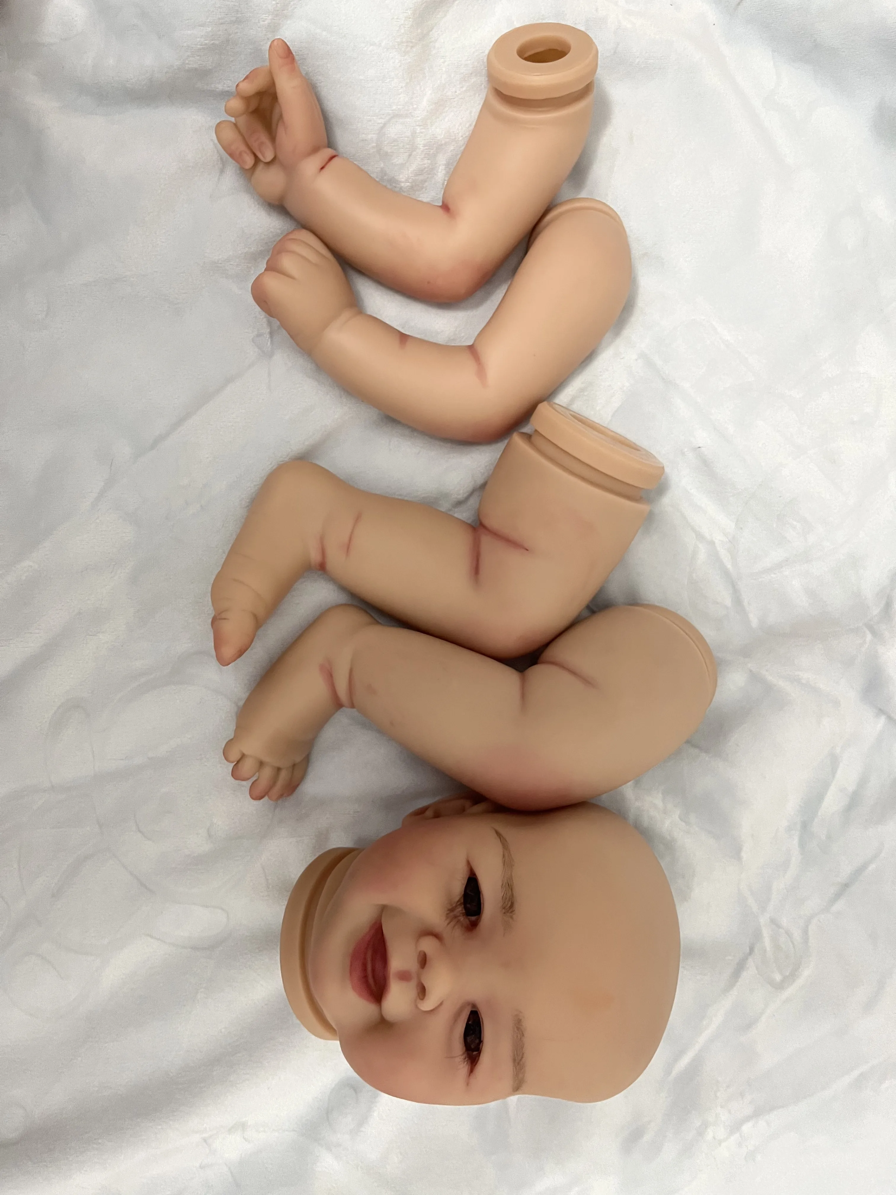 FBBD 19-дюймовый реборн младенец Emmy, сделанный художником Luo Genesis живопись DIY часть с тканью тело окрашенный комплект, индивидуальный ограниченный поставщик 
FBBD 19-дюймовый реборн младенец Emmy, сделанный художником Luo Genesis живопись DIY часть с тканью тело окрашенный комплект, индивидуальный ограниченный поставщик