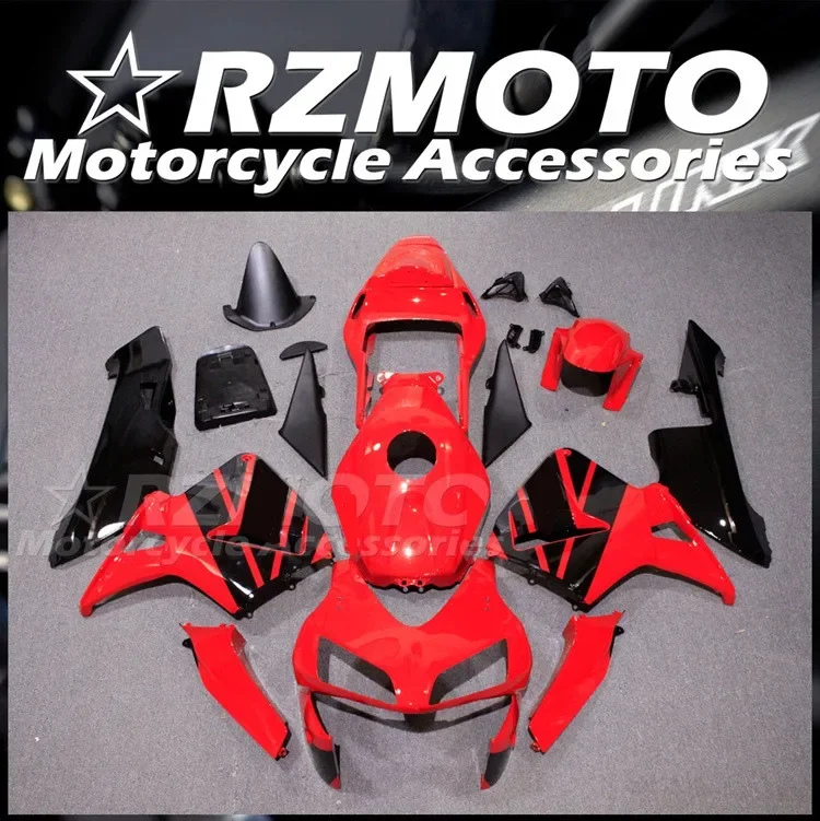 

4Gifts New ABS Motorcycle Fairings Kit Fit for HONDA CBR600RR F5 2003 2004 03 04 Bodywork Set Cool Red Black