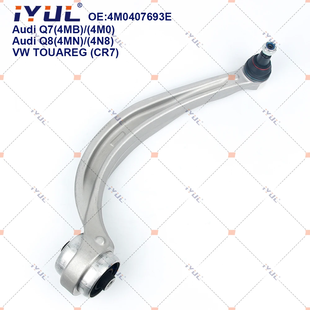 

IYUL Front Lower Suspension Control Arm Curve For Audi Q7 4MB 4MG Q8 4MN A8 4N8 VW TOUAREG CR7 4M0407693E 4M0407694E