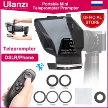 Ulanzi Portable Mini Teleprompter Prompter for Smartphone/Tablet/DSLR Camera Video Recording Live Streaming Interview W Remote Ulanzi Portable Mini Teleprompter Prompter for Smartphone/Tablet/DSLR Camera Video Recording Live Streaming Interview W Remote