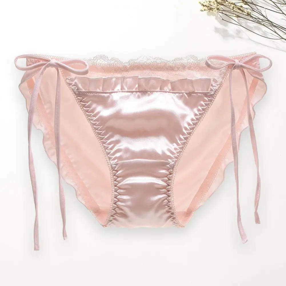 Women Panties Lace Patchwork Seamless Satin Breathable Anti-septic Mid Waist Soft Shirring Intimate Underpants Lady Underwear
Women Panties Lace Patchwork Seamless Satin Breathable Anti-septic Mid Waist Soft Shirring Intimate Underpants Lady Underwear