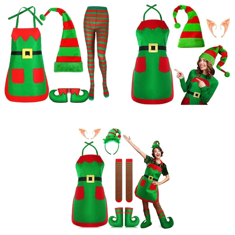 Christmas Elf Kits for Christmas Party Costume Supplies Christmas Elf Outfits M6CD
Christmas Elf Kits for Christmas Party Costume Supplies Christmas Elf Outfits M6CD