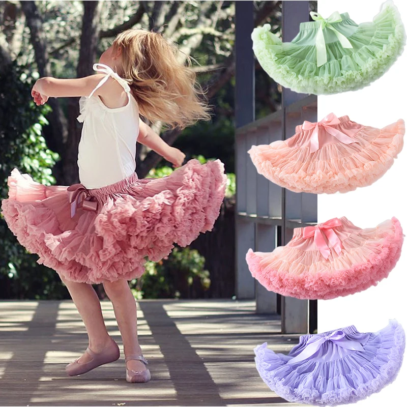 

Baby Girls Tulle Tutu Skirt Ballerina Pettiskirt Fluffy Children Ballet Skirts For Party Dance Princess Girl Tulle Clothes 1-15T