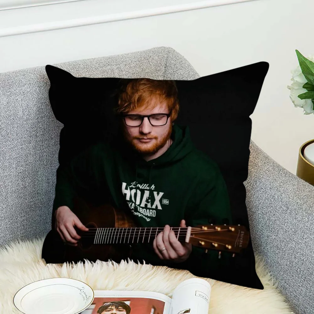 

E-Ed Sheeran Cushion Cover 45x45 Pillow Covers Decorative Cushions for Bed Fall Decor Pillowcase 40*40 Pillowcases 40x40 45*45