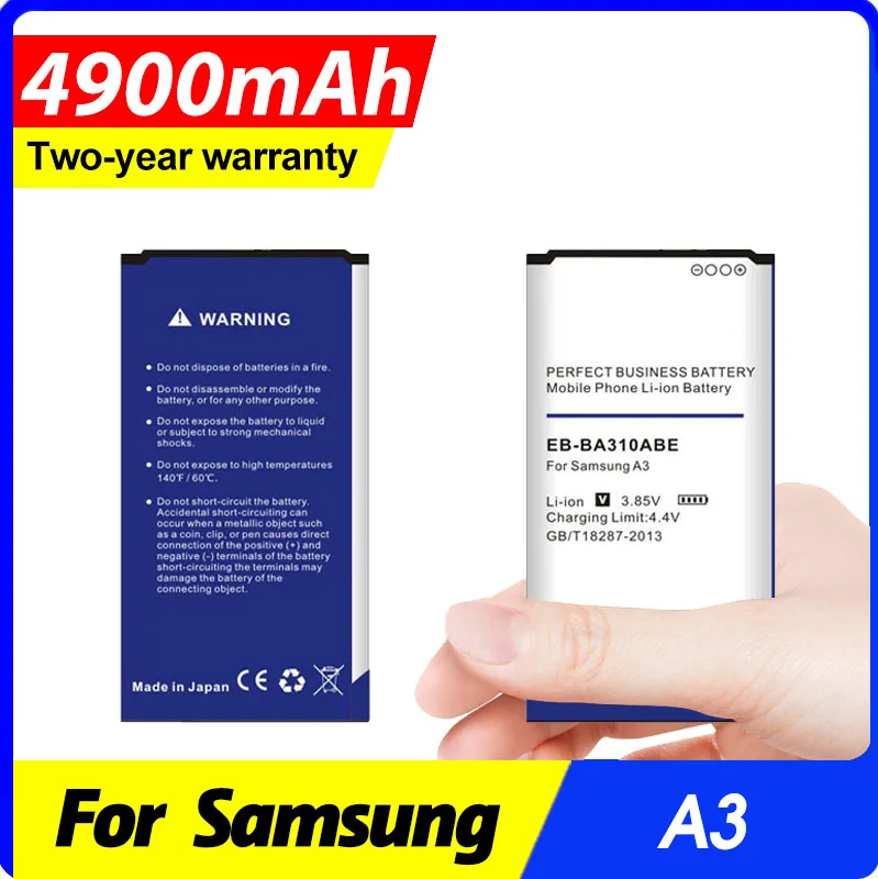 

4900mah Replacement Battery Eb-ba310abe For Samsung GALAXY A3 2016 Edition A310 A5310A A310F SM-A310F A310M A310Y